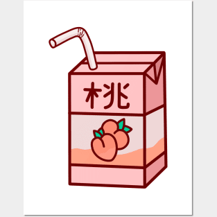 Peach Milk Box Posters and Art